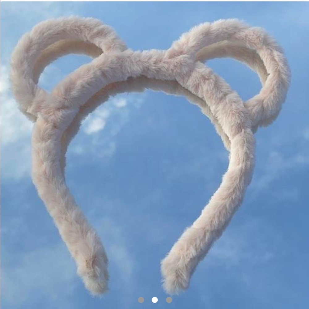 cream fuzzy soft ears cream fuzzy soft ears headband